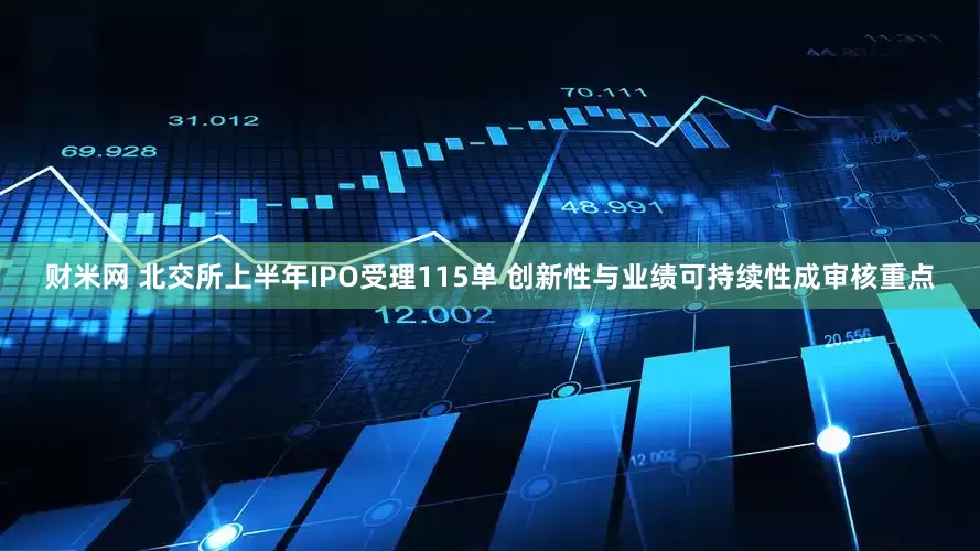 财米网 北交所上半年IPO受理115单 创新性与业绩可持续性成审核重点